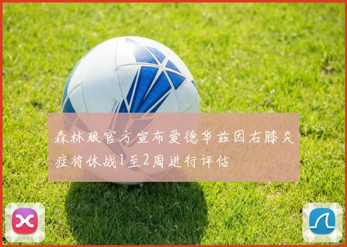 森林狼官方宣布爱德华兹因右膝炎症将休战1至2周进行评估